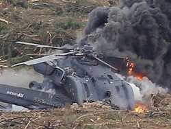 شام میں روسی فوج کا ایک ہیلی کاپٹر گرکر تباہ / ایک اہلکار ہلاک