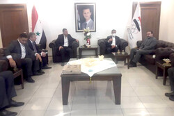 حضور سعیدی در مراسم ویژه ورزش سوریه و دیدار با رئیس کمیته المپیک این کشور