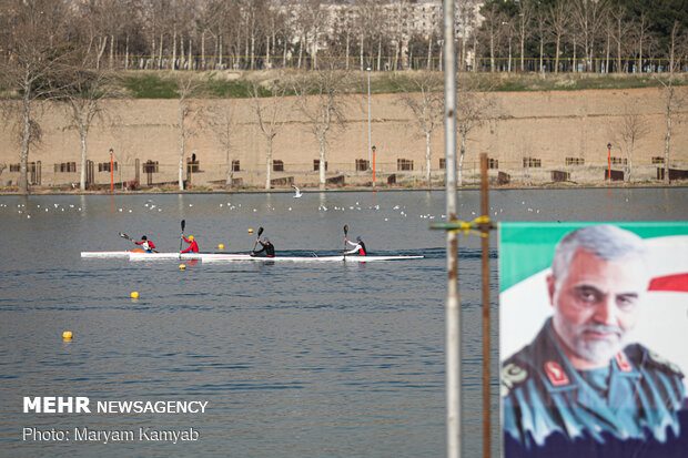 Canoe slalom & rowing competitions in Azadi Sport Complex