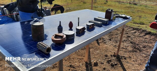 Demining of liberated areas in Azerbaijani Fuzuli
