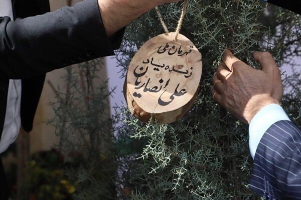 غرس نهال به یاد علی انصاریان