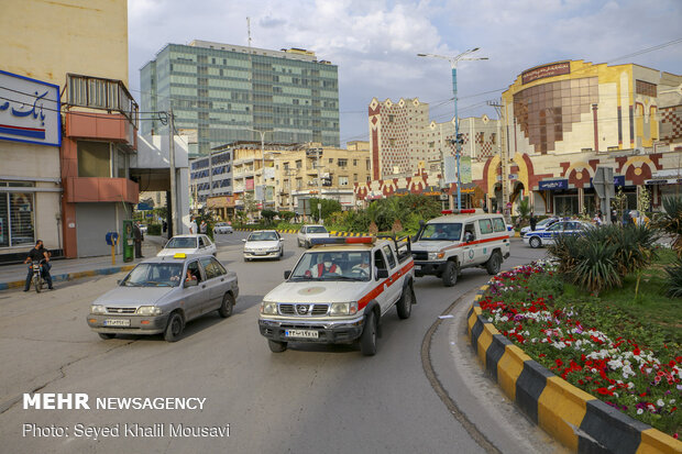 مانور خودرویی «هشدار کرونا»