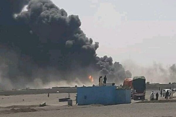 Extensive fire at Farah customs on Iran-Afghanistan border 