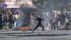 Senegal'deki protestolardan fotoğraflar