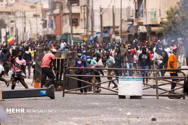 درگیری معترضان در سنگال با پلیس