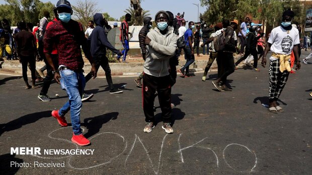Senegal'deki protestolardan fotoğraflar