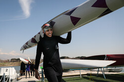 Canoeing competition held at Azadi Lake