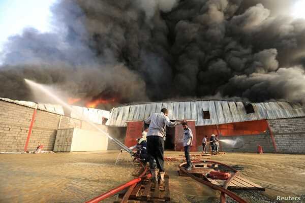 آتش سوزی در اردوگاه مهاجران در یمن/ ۸ تن کشته و ۱۷۰ تن زخمی شدند