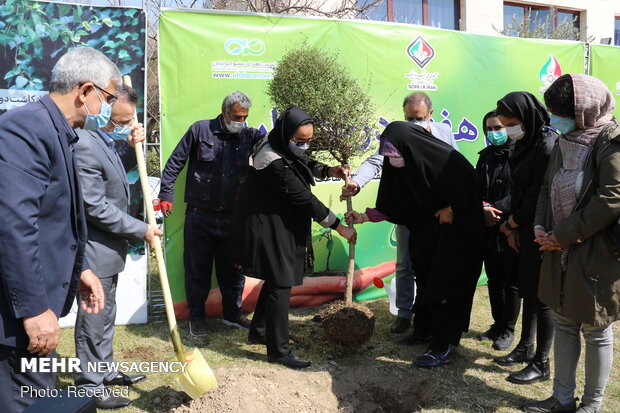 مراسم روز درختکاری در آکادمی ملی المپیک