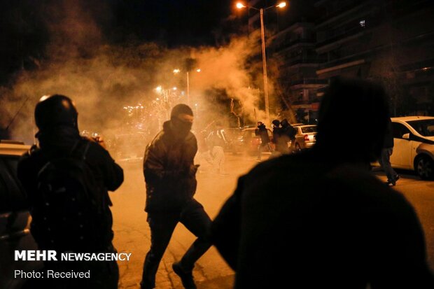 اعتراضات علیه خشونت پلیس در آتن