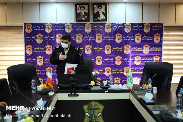نشست خبری علیرضا لطفی رئیس پلیس آگاهی تهران