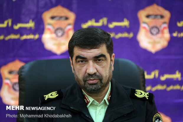 نشست خبری علیرضا لطفی رئیس پلیس آگاهی تهران