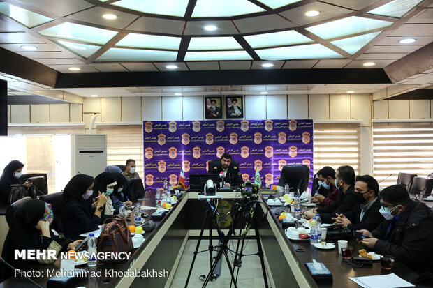 نشست خبری علیرضا لطفی رئیس پلیس آگاهی تهران