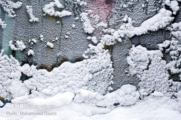 Ardebil covered in snow
