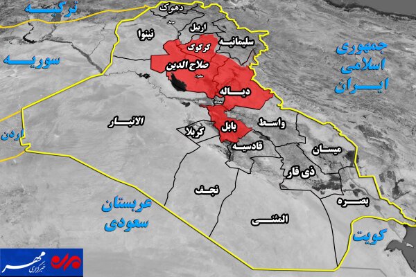 ابعاد عملیات‌ استراتژیک نیروهای عراقی در ۴ استان + نقشه میدانی