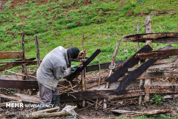 Landslide in northern village