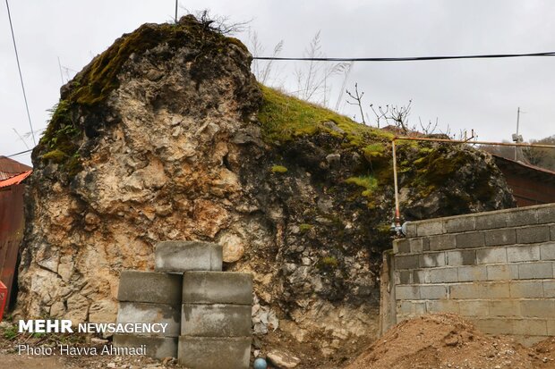 Landslide in northern village