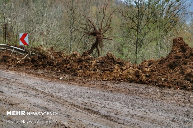 Landslide in northern village