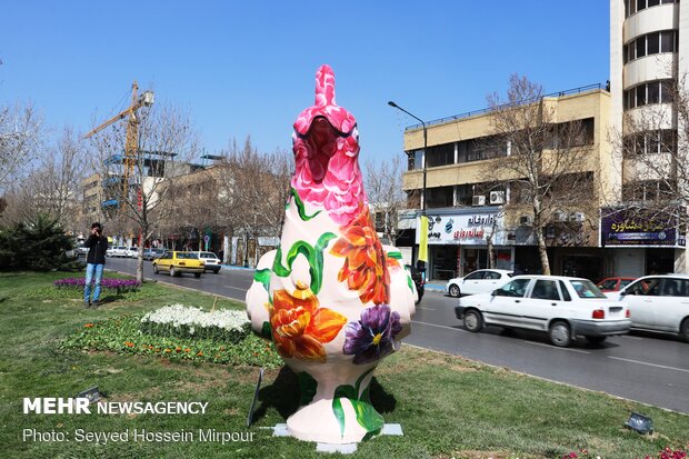 Nowruz elements in Mashhad
