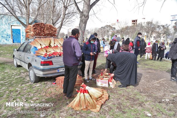 مراسم سنتی " نو اوستی" در رود بالیقلی چای اردبیل