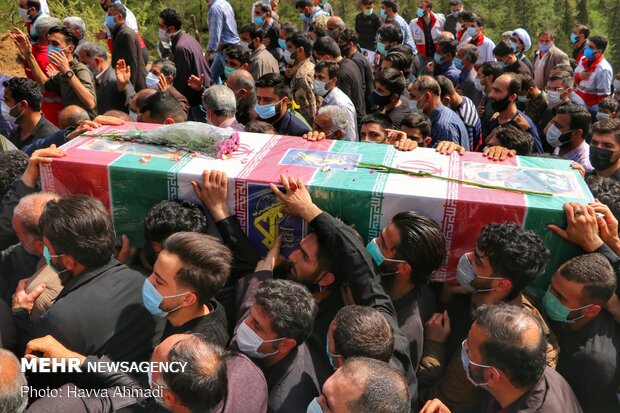 تشییع شهید مدافع حرم در سوادکوه