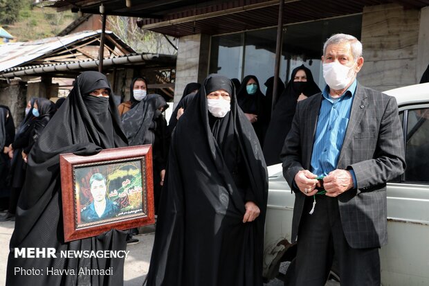 تشییع شهید مدافع حرم در سوادکوه