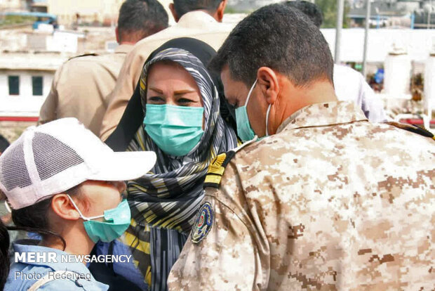 مراسم استقبال از ناو خارک در بندرعباس