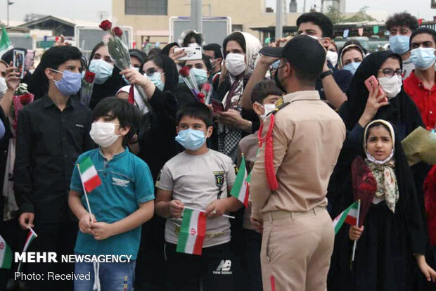 مراسم استقبال از ناو خارک در بندرعباس