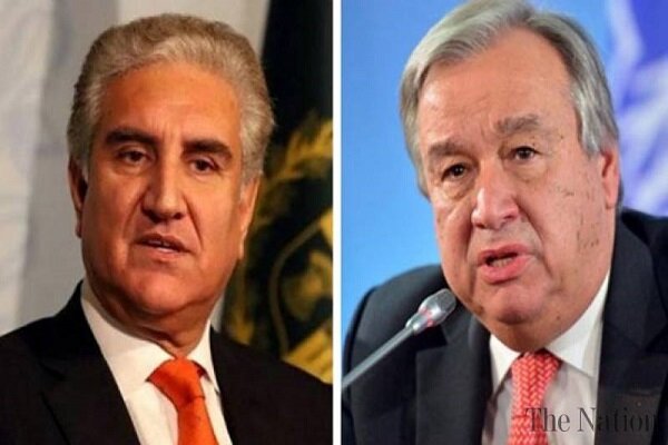 وزیر خارجه پاکستان و دبیرکل سازمان ملل گفتگو کردند