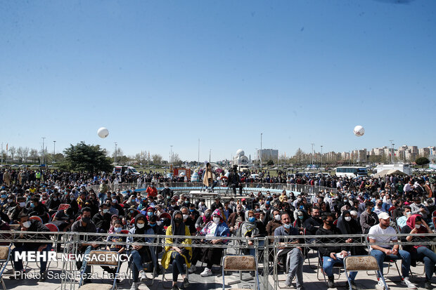 مراسم آغاز سال 1400 در میدان آزادی