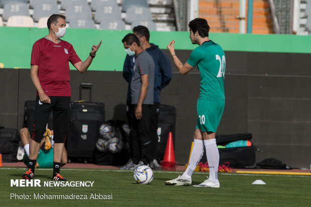 İran Milli Takımı hazırlık maçı için antreman yaptı
