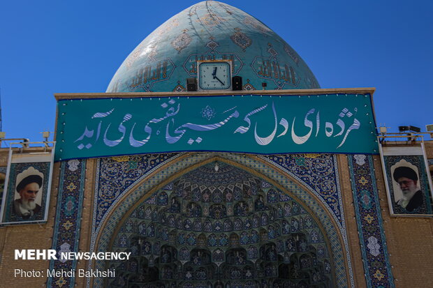 مسجد جمکران در آستانه نیمه شعبان