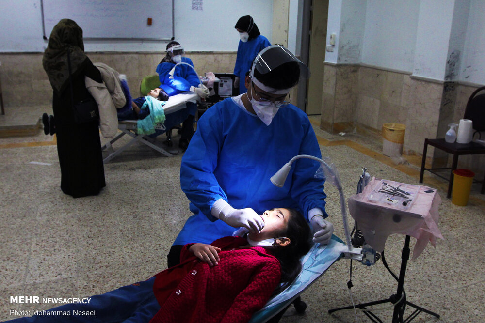 ارائه خدمات دندان پزشکی به کودکان کمیته امداد