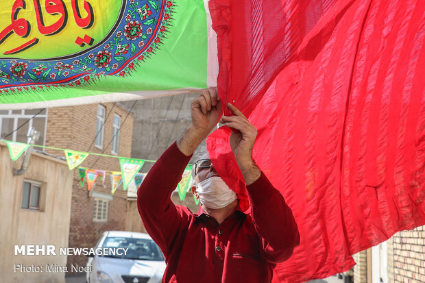 جشن نیمه شعبان در کوچه دوستان