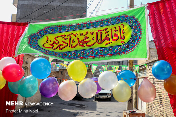 جشن نیمه شعبان در کوچه دوستان