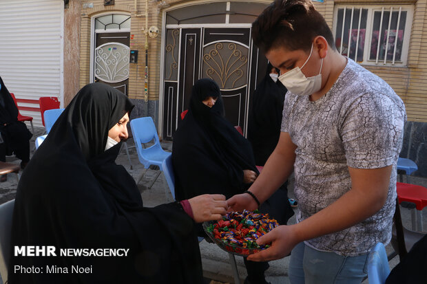 جشن نیمه شعبان در کوچه دوستان