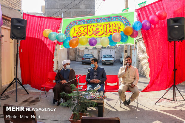 جشن نیمه شعبان در کوچه دوستان