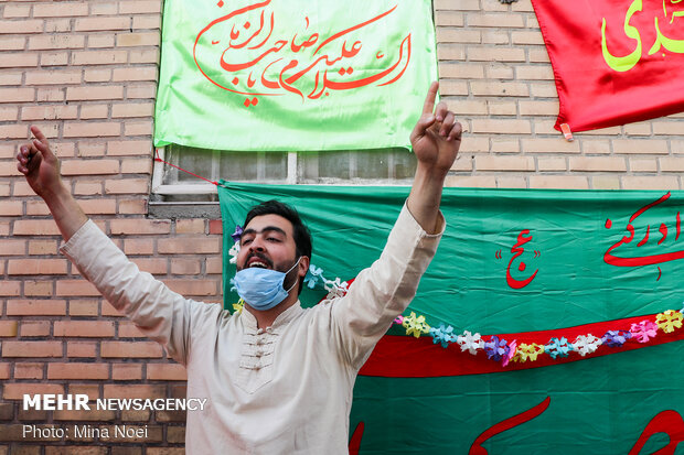 جشن نیمه شعبان در کوچه دوستان