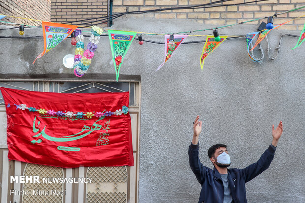 جشن نیمه شعبان در کوچه دوستان