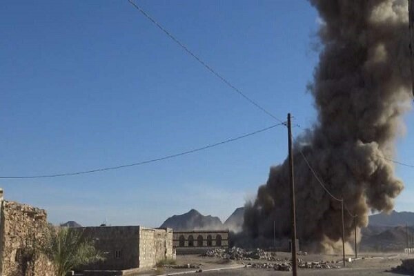 بمباران شدید استان «صنعاء» یمن توسط ائتلاف متجاوز سعودی