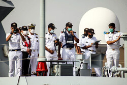 پهلوگیری ناوگروه صلح و دوستی پاکستان در بندرعباس