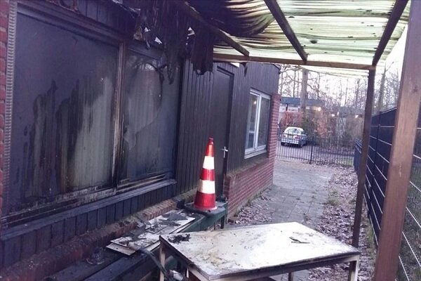 یک مسجد در هلند به آتش کشیده شد