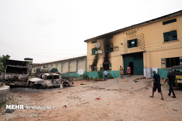 فراری دادن بیش از ۱۸۰۰ مجرم از زندانی در نیجریه
