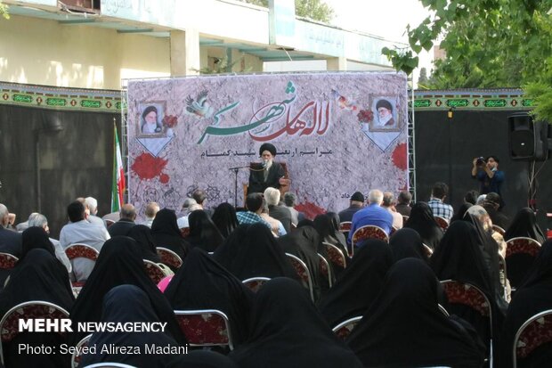 مراسم چهلم تدفین شهدای گمنام محله یافت آباد