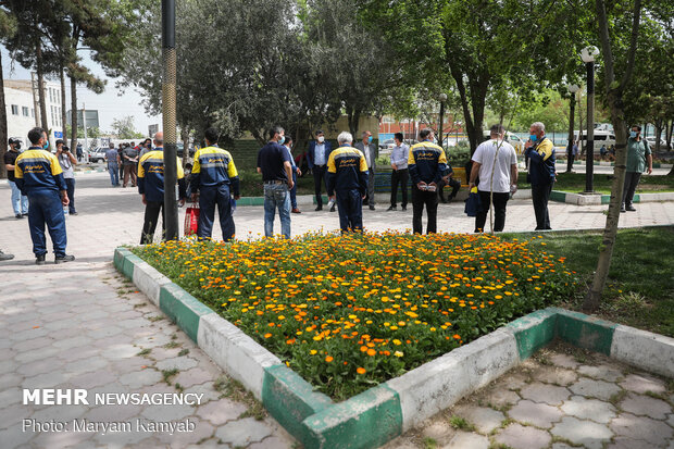 واکسیناسیون پاکبان هاو پرسنل جمع آوری پسماند شهر تهران