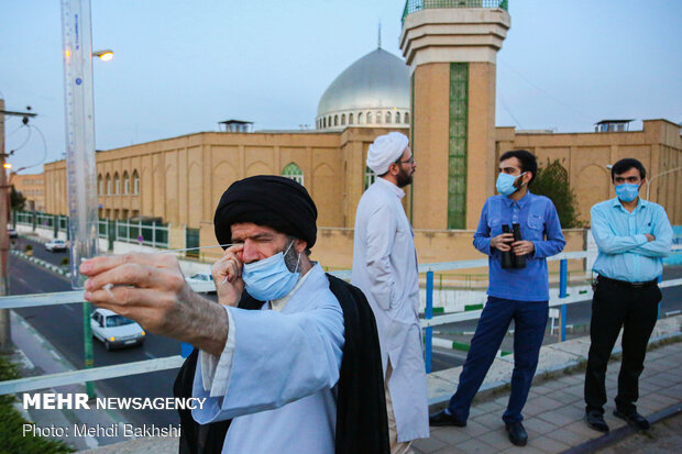 رؤية الهلال لشهر رمضان في مدينة قم