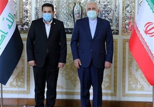 مشاور امنیت ملی عراق با وزیر امور خارجه ایران دیدار کرد
