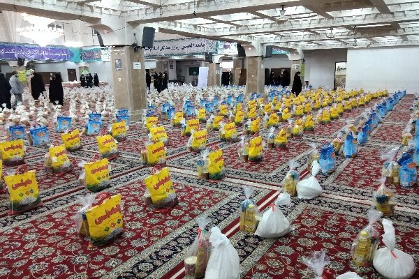 توزیع ۳۵۰۰ بسته‌ کمک معیشتی بین نیازمندان در مشهد 