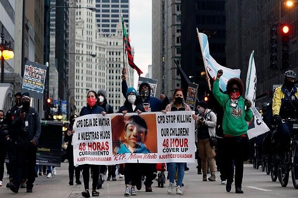 تیراندازی مرگبار پلیس شیکاگو به نوجوان ۱۳ ساله/ اعتراضات مردمی 