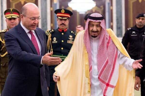 رئیس‌ جمهور عراق و پادشاه سعودی درباره روابط دوجانبه رایزنی کردند